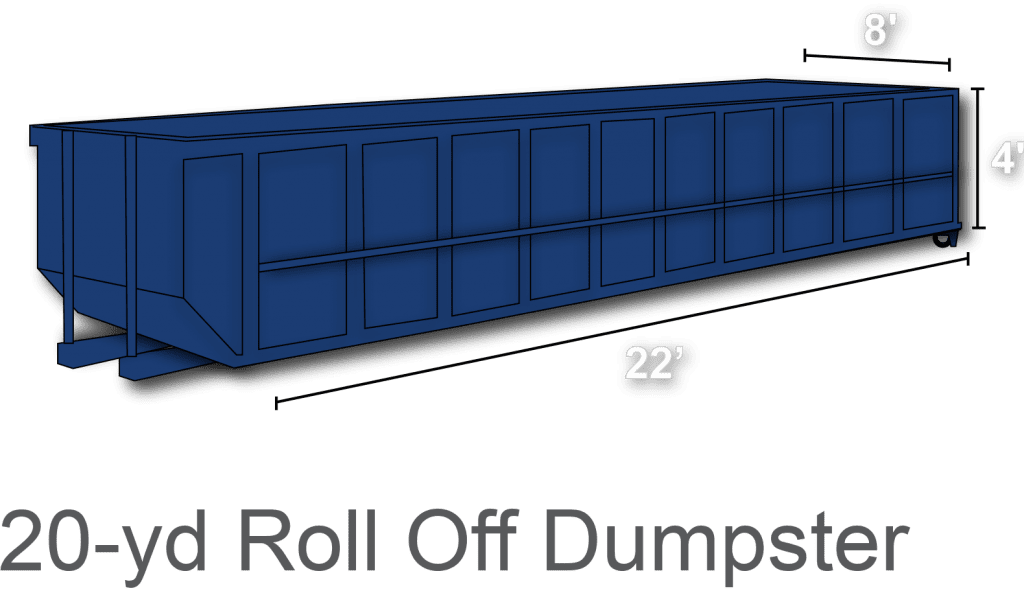 20 yard roll off dumpster rental charlotte nc