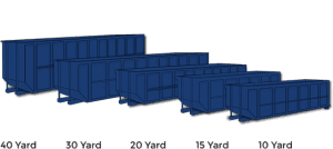 Various Dumpster Sizes