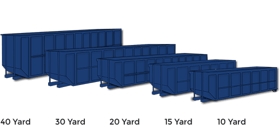 Various Dumpster Sizes