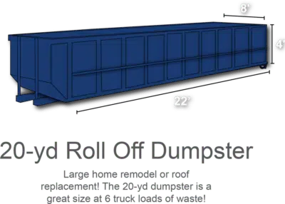 20 Yard Roll off Dumpster