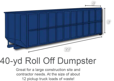 40 Yard Roll off Dumpster