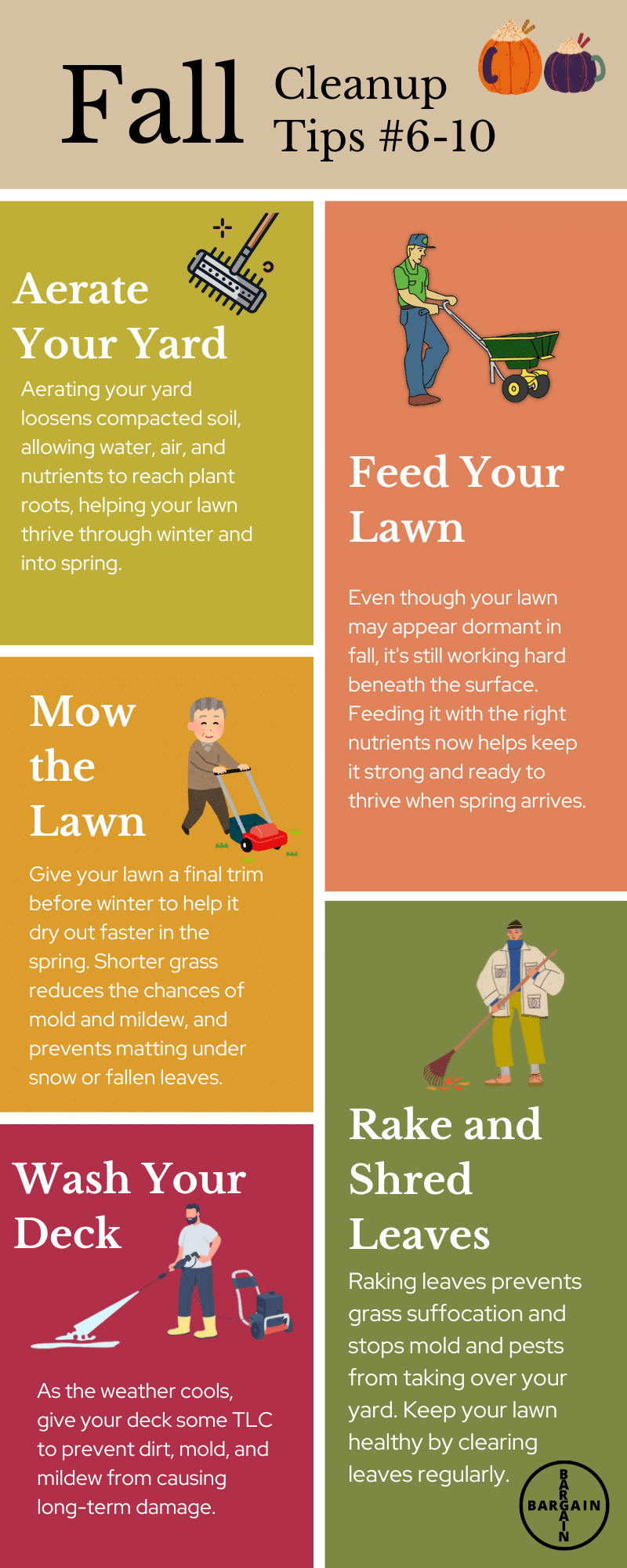 5 more fall cleanup tips infographic