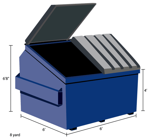 dumpster dimensions