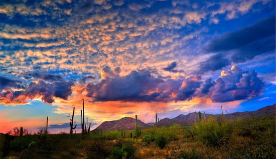 Beautiful Sunset in Vail Arizona
