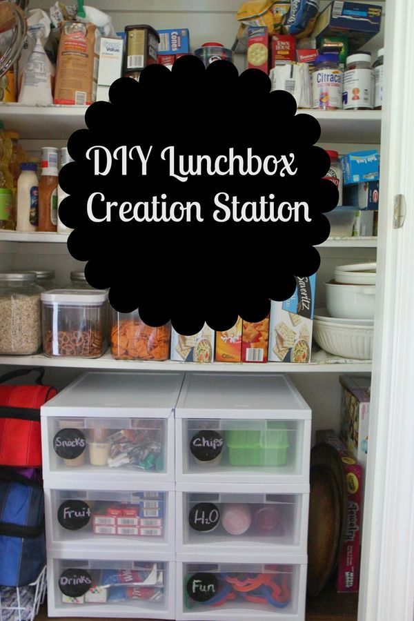 DYI Lunchbox Prep Station