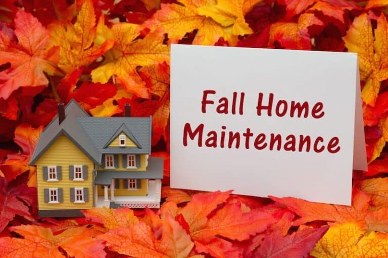 Home maintenance for the fall season, Some fall leaves and yellow and