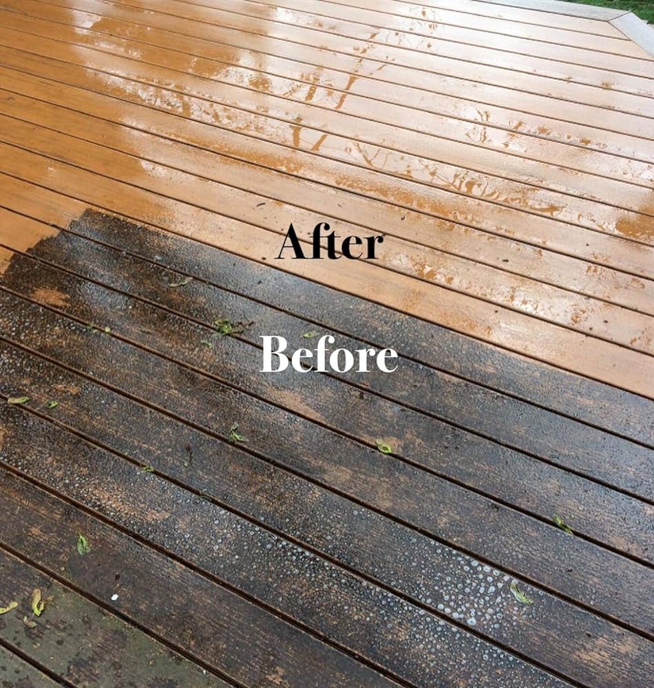 Cleaning a deck before refinishing