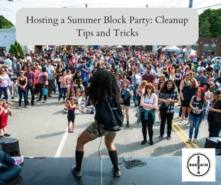 Great cleanup tips for hosting a summer block party
