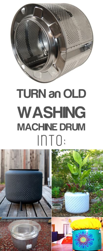 Creative ways to recycle washing machine drums