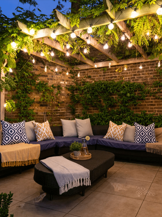 Add warmth to outdoor spaces with textiles