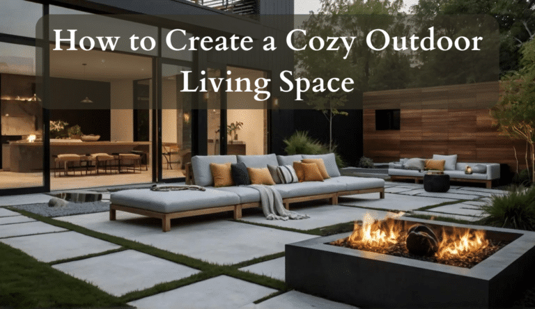 How to create a cozy outdoor living space