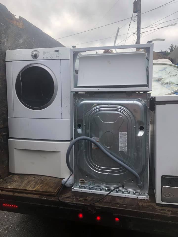 Junk Removal of old washer and dryers