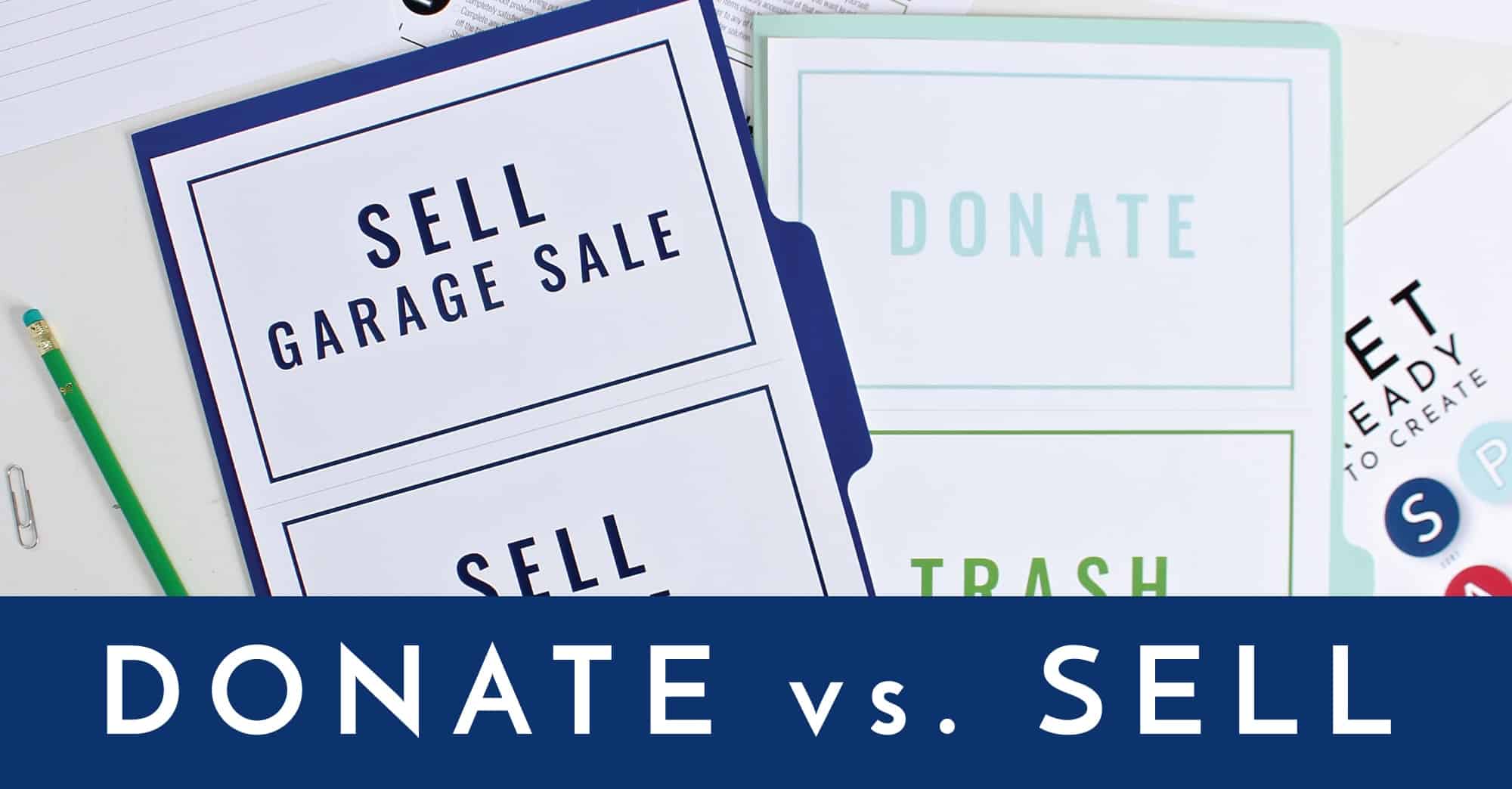 Donate vs Sell