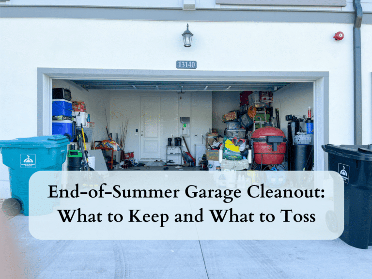 End-of-Summer Garage Cleanout What to Keep and What to Toss