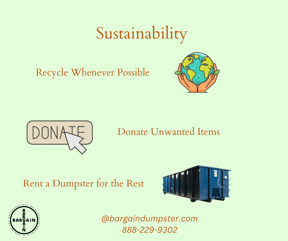 clean up with sustainability in mind