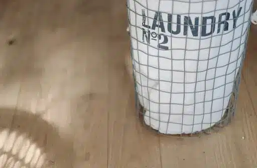 laundry basket with the word laundry on it