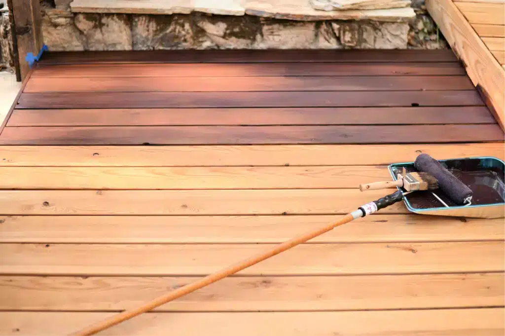 How to apply stain to a deck for the best results