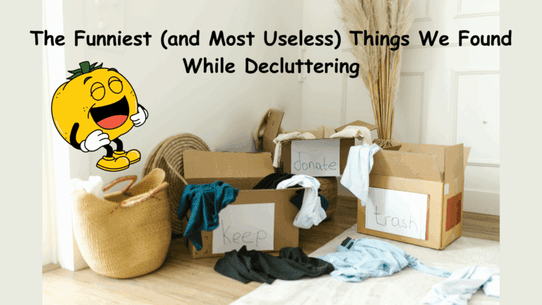 The Funniest (and Most Useless) Things We Found While Decluttering