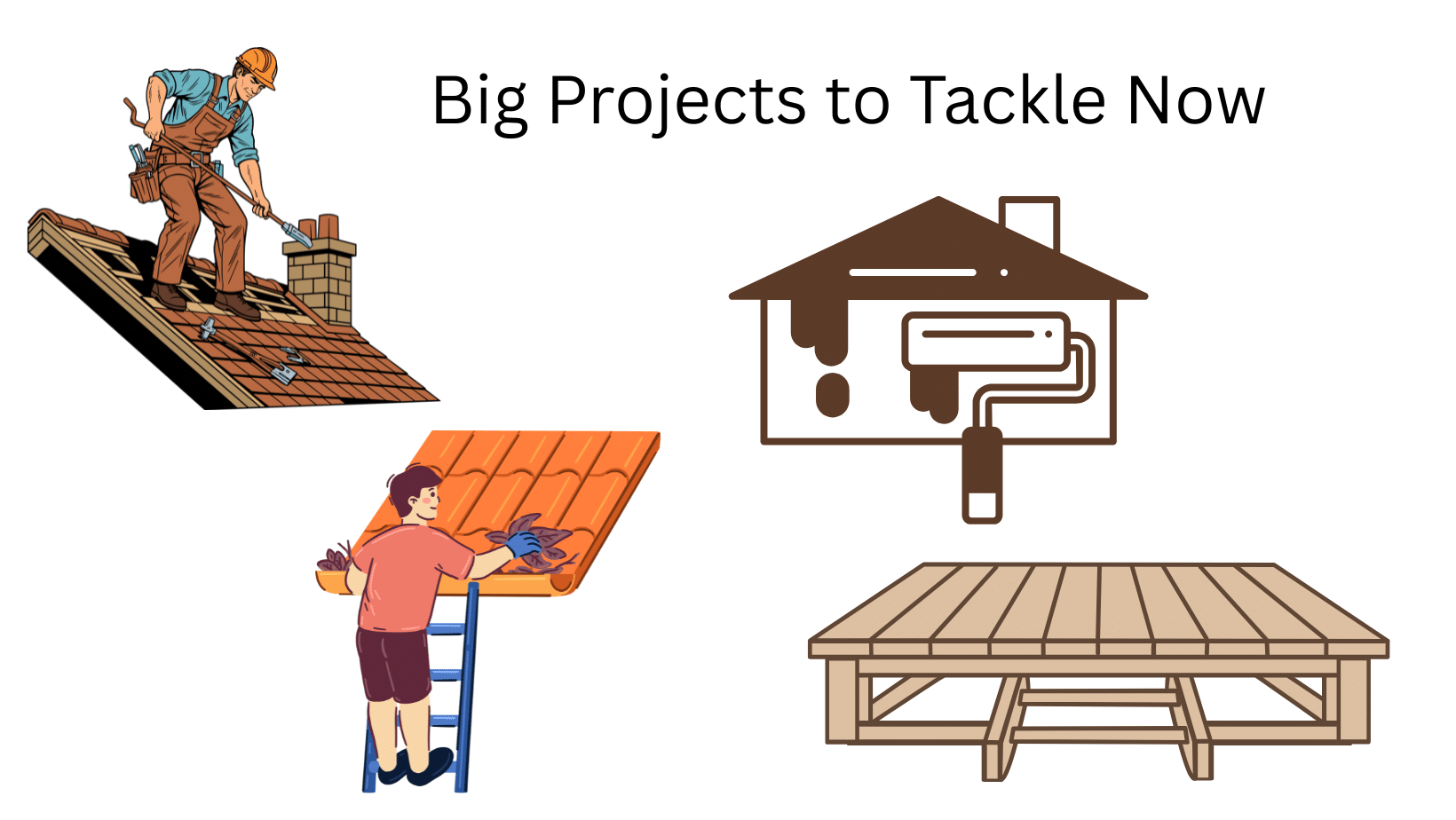infographic of big home owner projects to tackle this spring